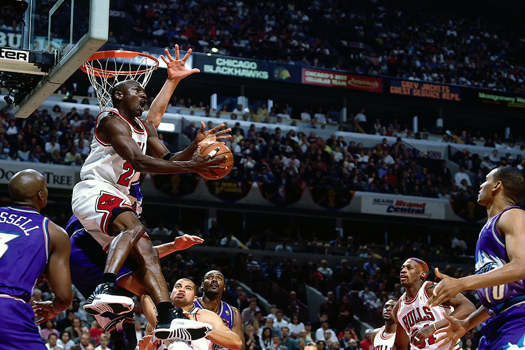 Michael Jordan Chicago Bulls Basketball NBA Poster