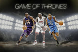 Lebron James Kobe Bryant Kevin Durant Basketball NBA Poster