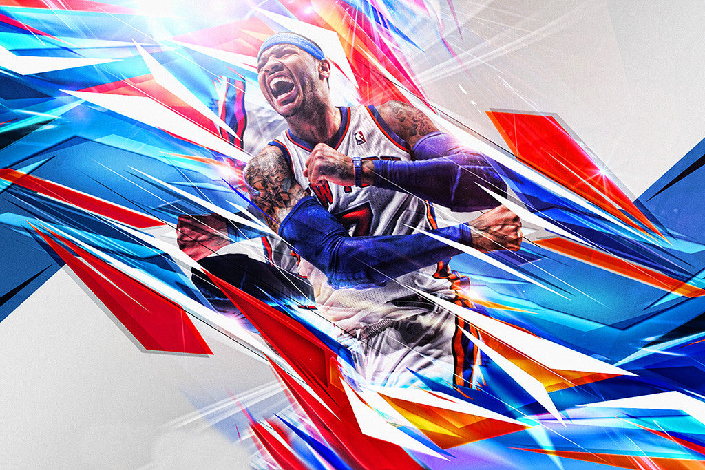 Carmelo Anthony New York Knicks Basketball NBA Poster