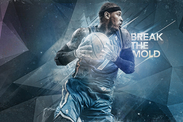 Carmelo Anthony Basketball New York Knicks NBA Poster – My Hot Posters