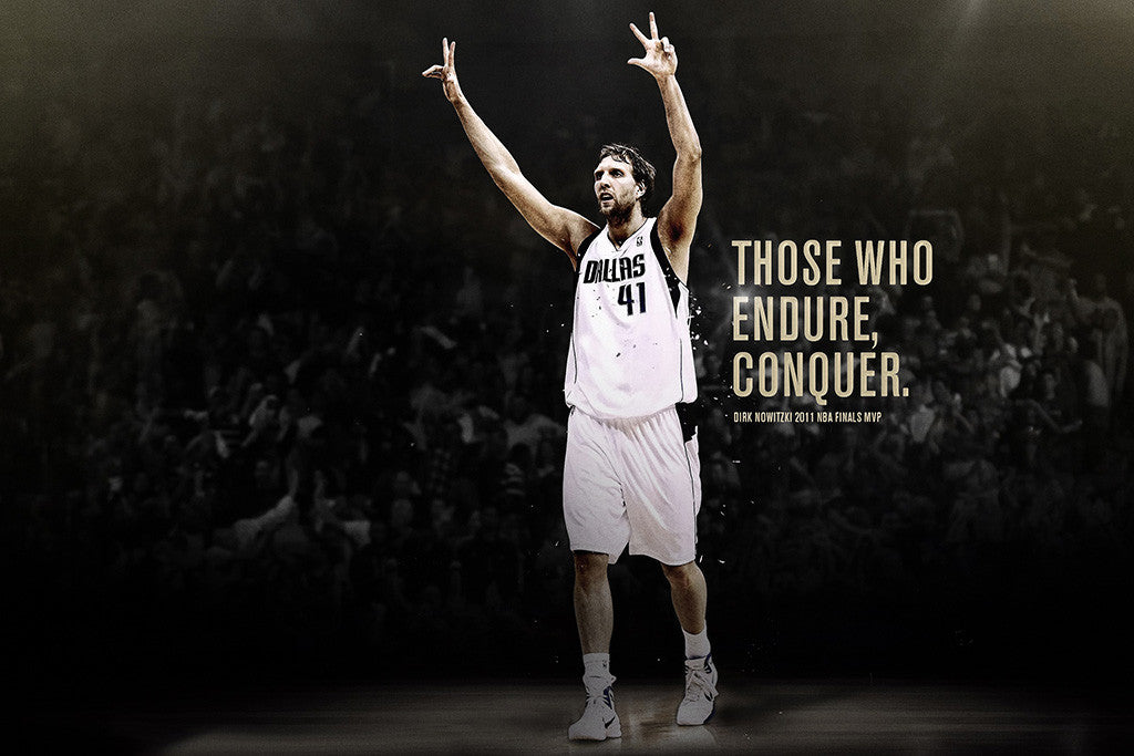 Dirk Nowitzki Dallas Mavericks Basketball NBA Poster