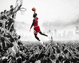 Michael Jordan Chicago Bulls Basketball NBA Player Poster