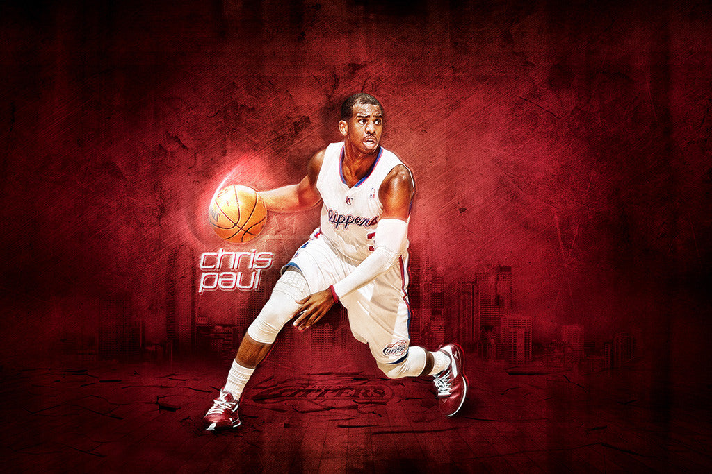 Chris Paul Los Angeles Clippers Basketball NBA Poster