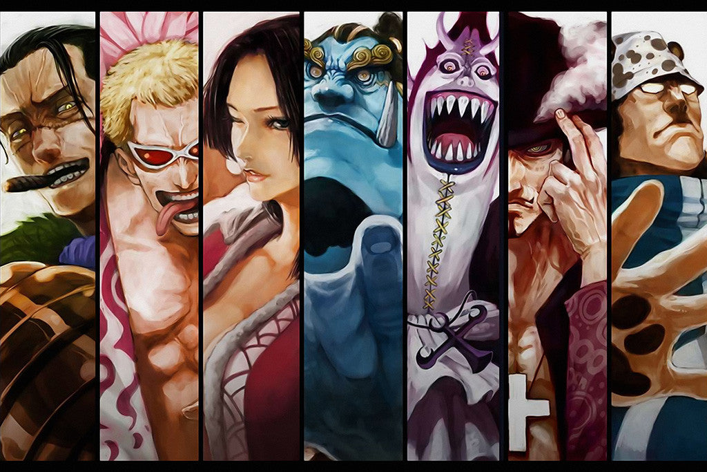 One Piece Team Characters Anime Poster