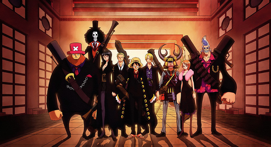 One Piece Characters Anime Poster