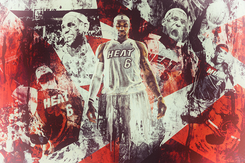Lebron James Basketball NBA Poster