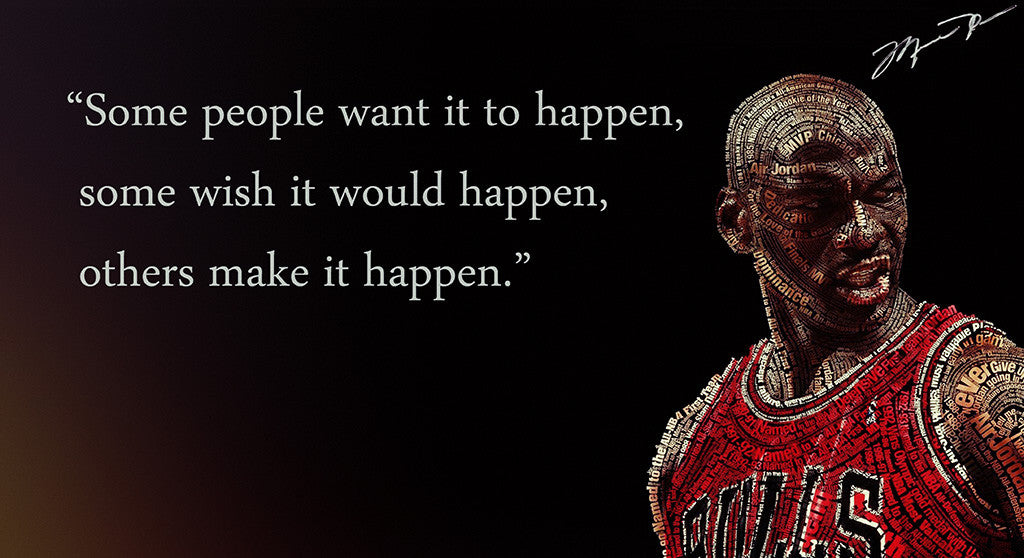 Ligeramente Portal Litoral Chicago Bulls Michael Jordan Quotes Basketball NBA Poster – My Hot Posters