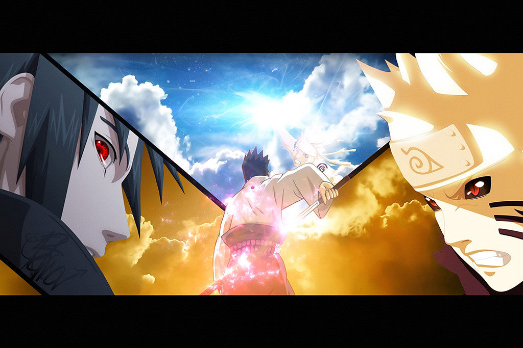 Naruto Vs Sasuke Shippuden Final Battle Anime Poster