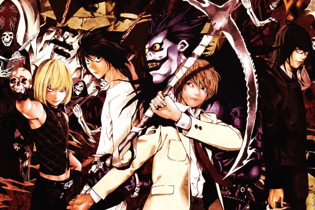 Death Note Characters Anime Poster