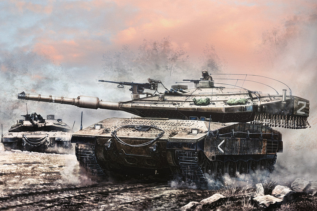 Merkava Mk 4 Tanks Armored Vehicles Weapons Poster