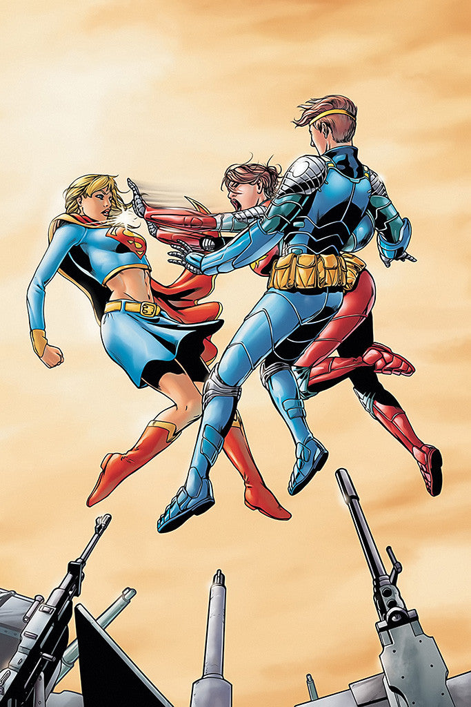 Superman Supergirl Comics Heroes Poster