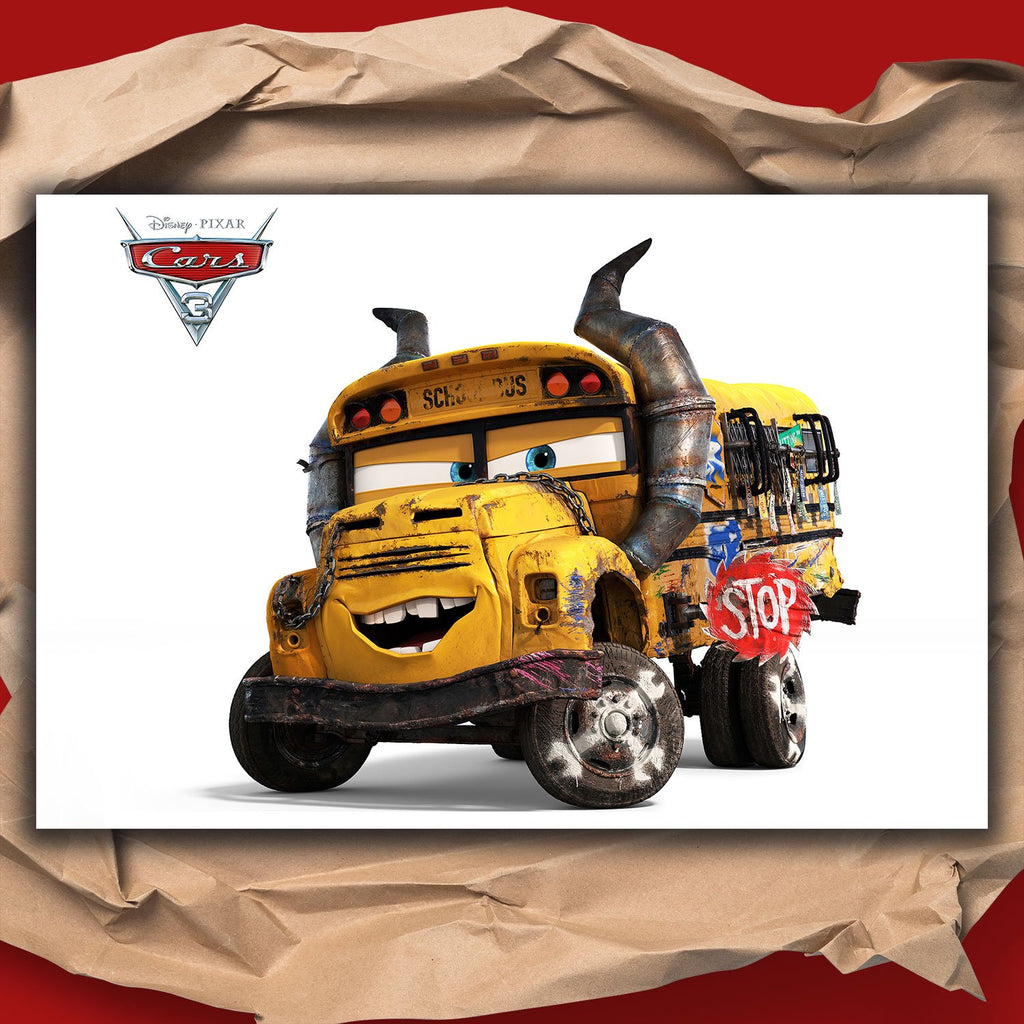 Cars 3 2017 Miss Fritter School Bus Movie Poster