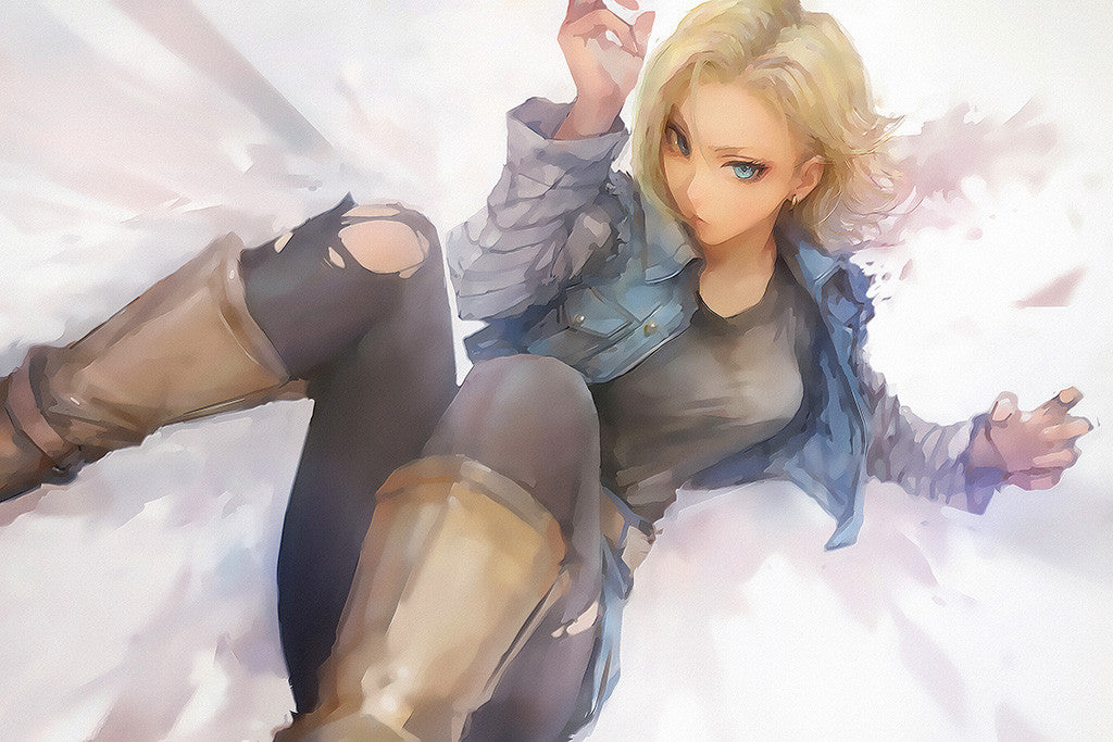 Dragon Ball Z Android 18 Anime Poster