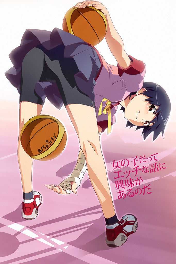 Monogatari Series Kanbaru Suruga Anime Poster