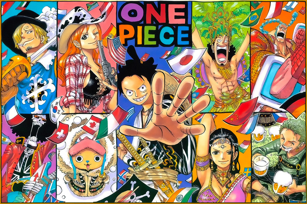 GUOHAI One Piece Poster Japanese Anime Posters - Canvas India