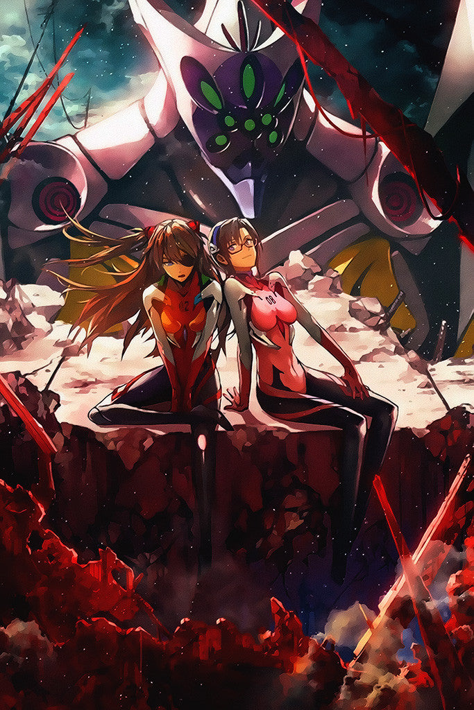 Evangelion Asuka Mari Anime Poster