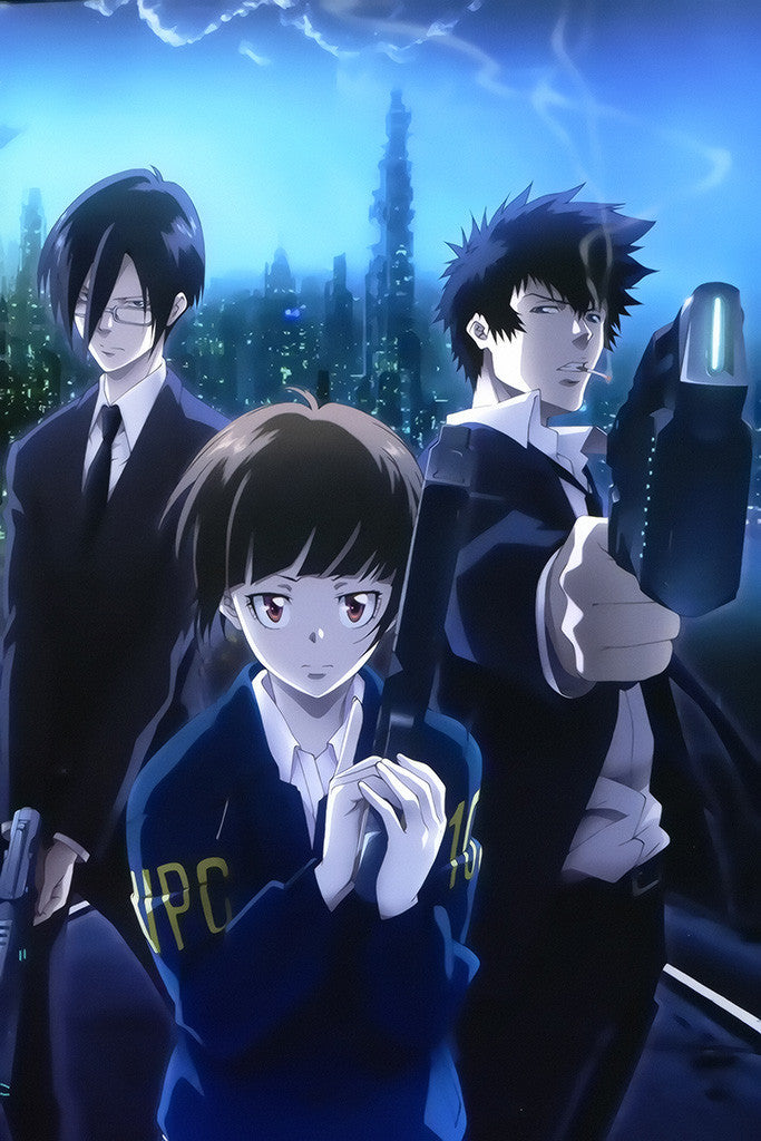 Psycho Pass Anime Main Characters Poster