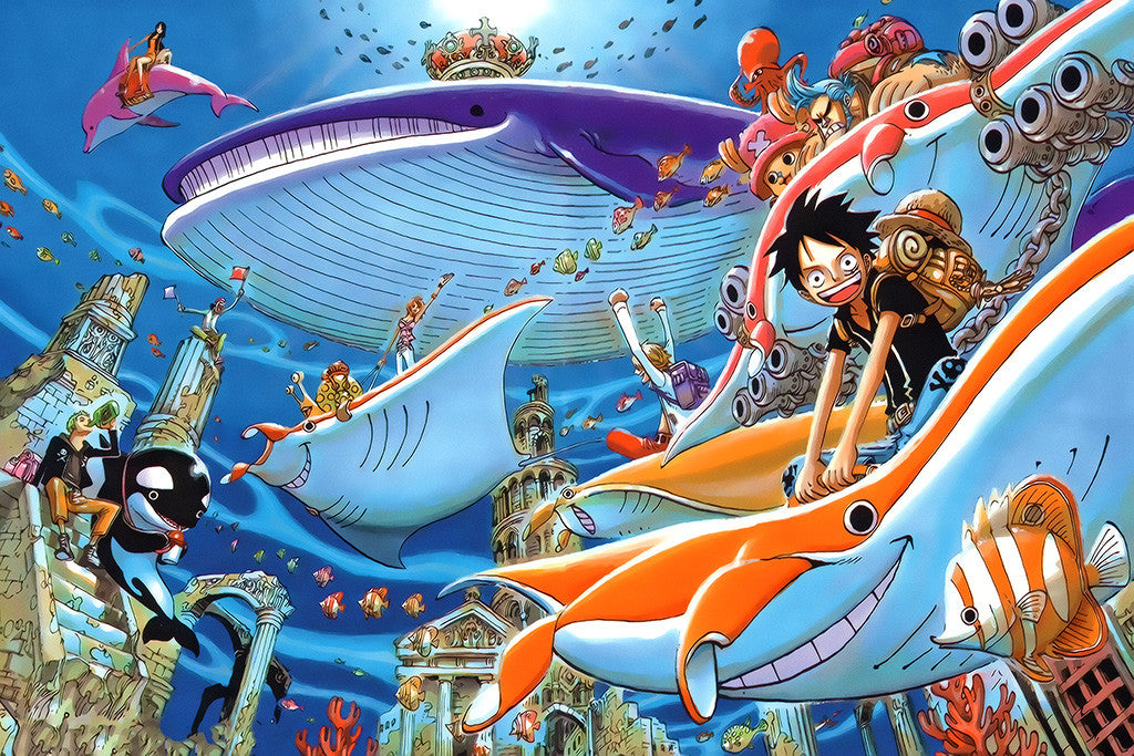 One Piece Manga Strong World Japanese Anime Poster