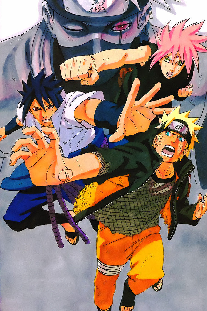 Naruto Shippuden Japanese Anime Team 7 Poster