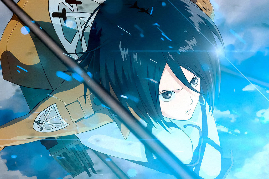 Shingeki No Kyojin Mikasa Anime Poster