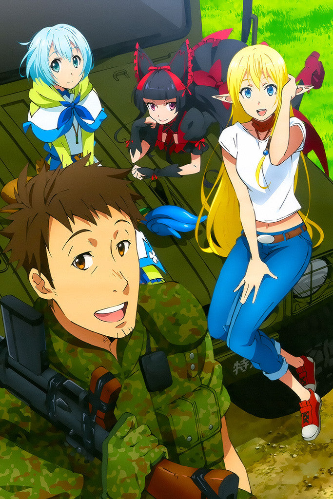 Gate Thus Jsdf Rosa Gate Thus The Jsdf Fought There Manga Poster – My Hot Posters