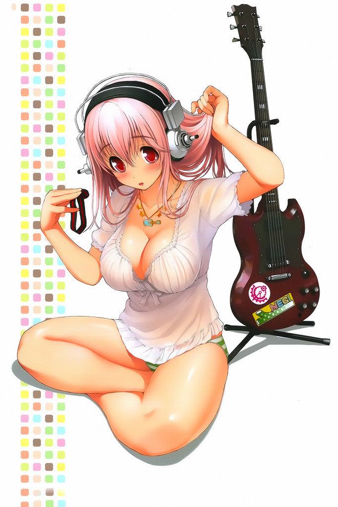 Super Sonico Anime Girl Poster