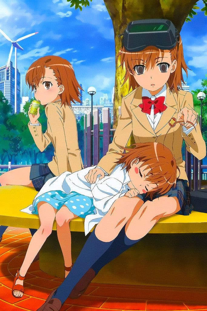 A Certain Scientific Railgun Anime Girls Poster