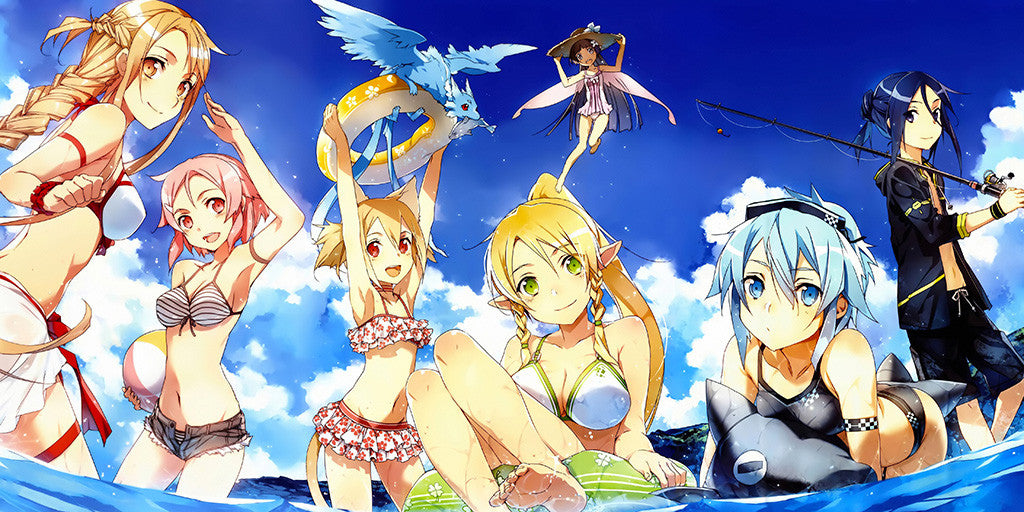 Sword Art Online Anime Game Girls Poster