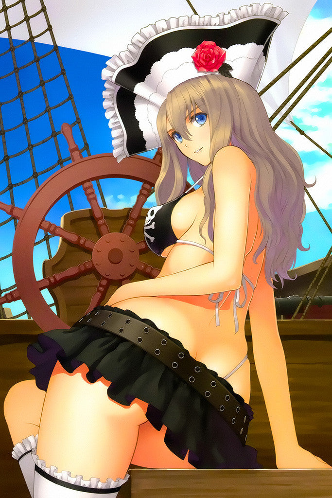 Tony Taka Fantasy Sexy Pirate Anime Girl Woman Poster