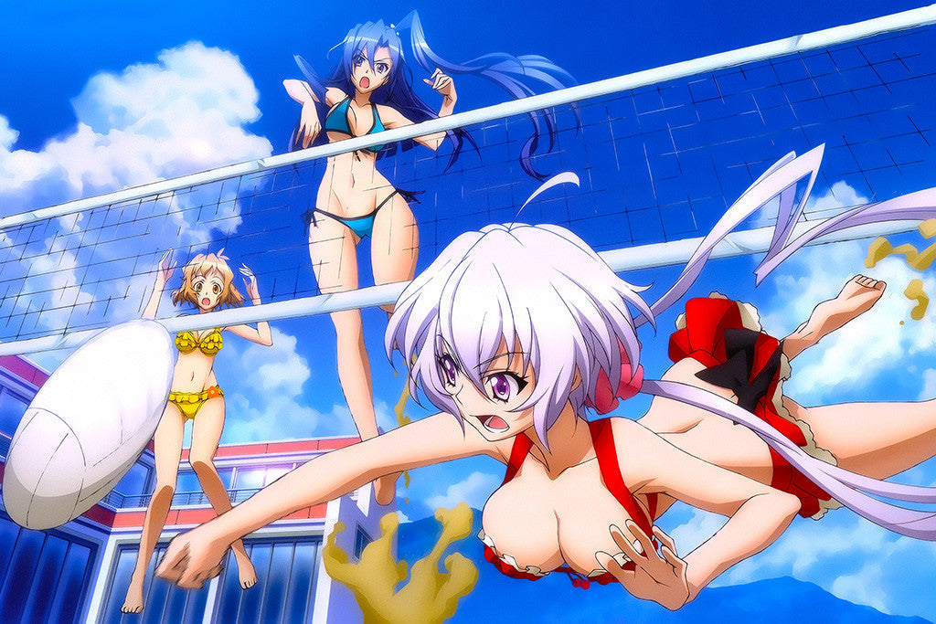 Senki Zesshou Symphogear Hot Anime Girls Volleyball Poster
