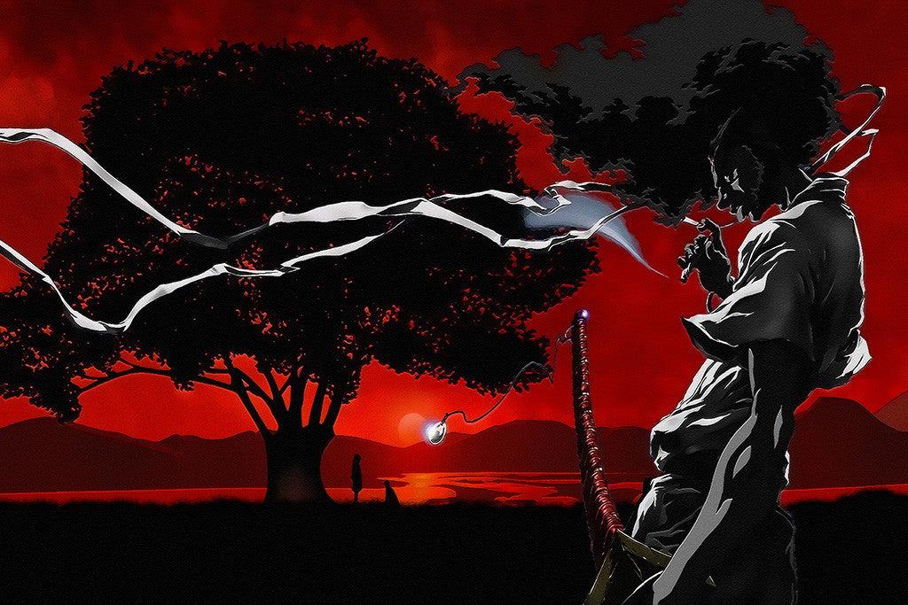Afro Samurai anime retro' Poster by Jenial doren | Displate
