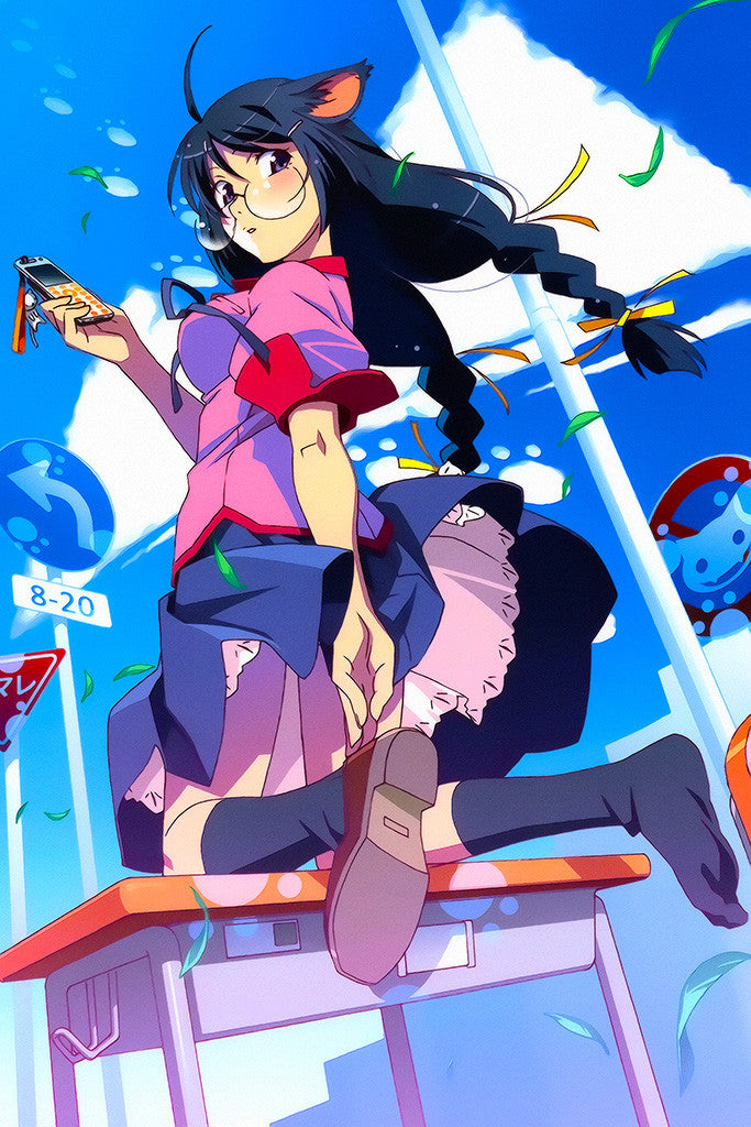 Monogatari Series Araragi Hitagi Anime Poster – My Hot Posters